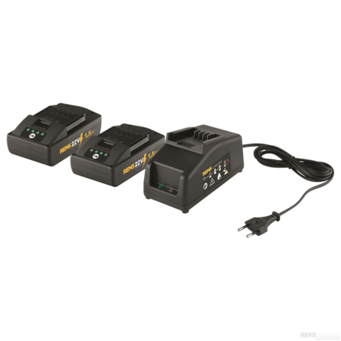 REMS Power-Pack akkumulátor készlet, 22V, 2,5Ah/230V, 90W